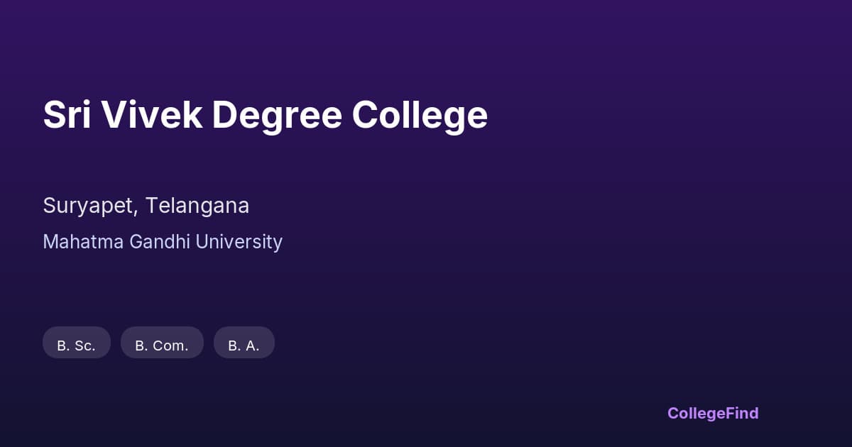 sri vivek degree college