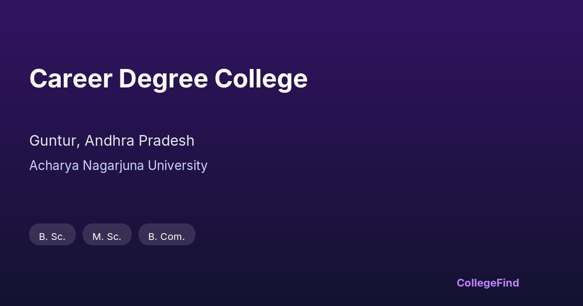 career degree college