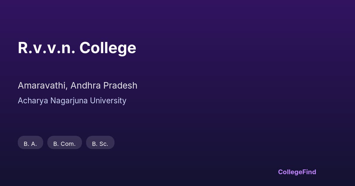 r.v.v.n. college