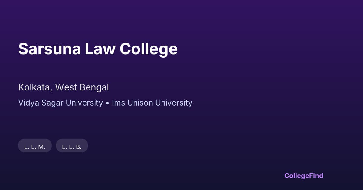 sarsuna law college