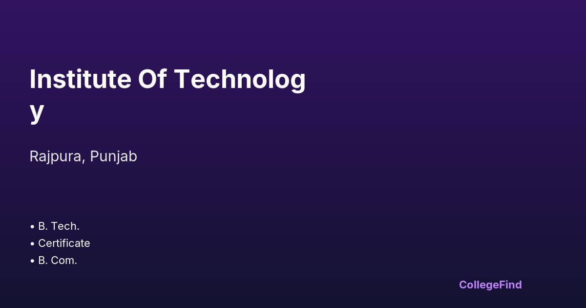 institute of technology