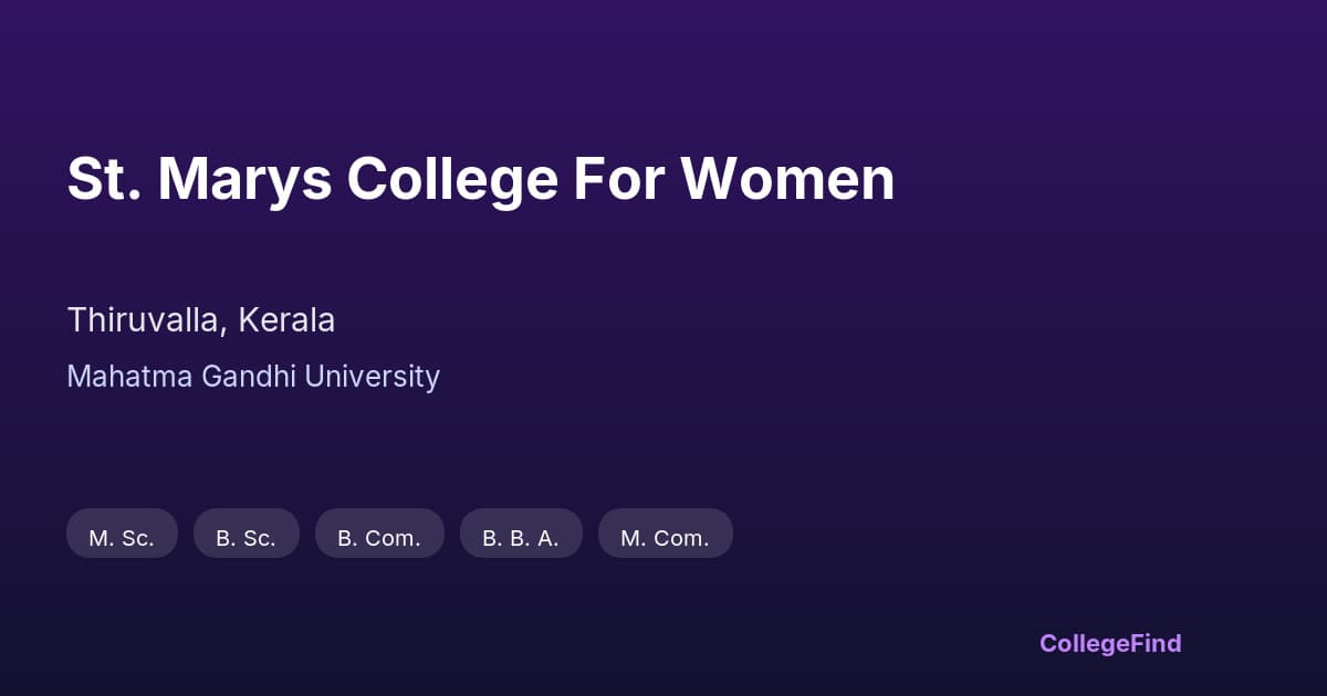 st. marys college for women