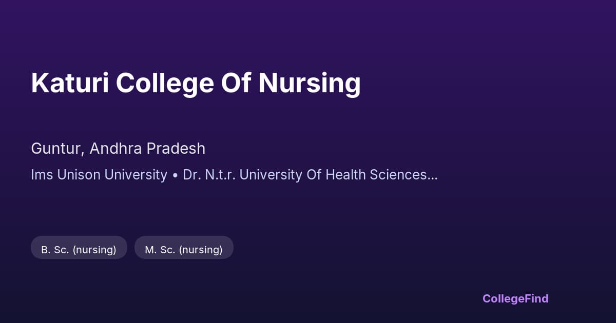 katuri college of nursing