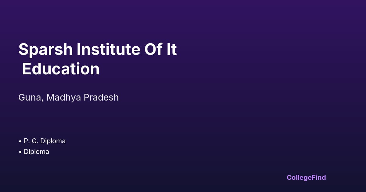 sparsh institute of it education