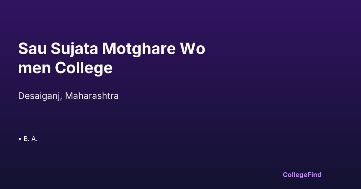 sau sujata motghare women college