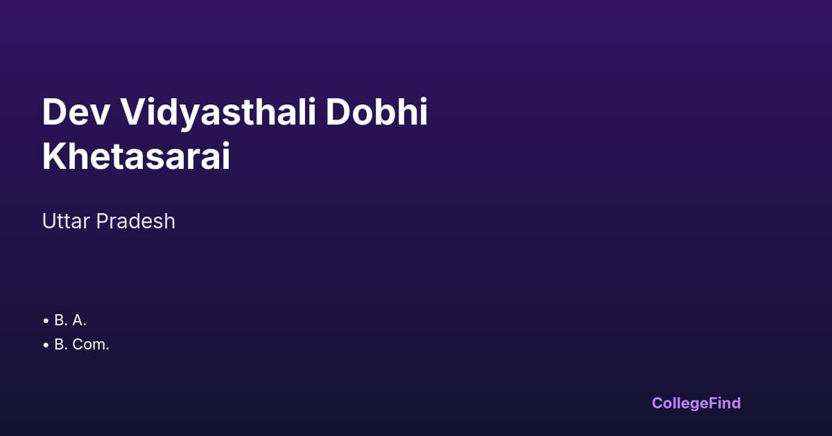 dev vidyasthali dobhi khetasarai