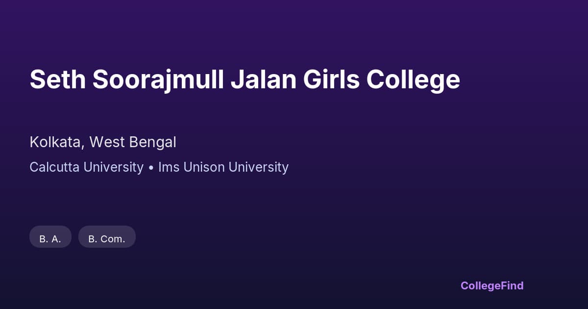 seth soorajmull jalan girls college