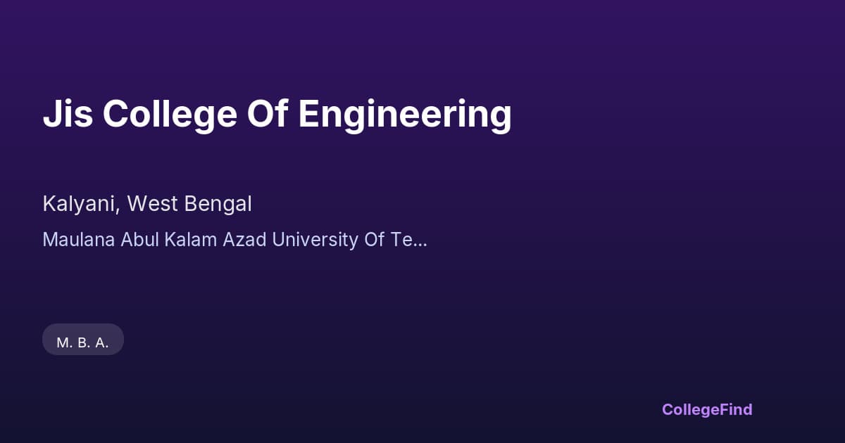 jis college of engineering