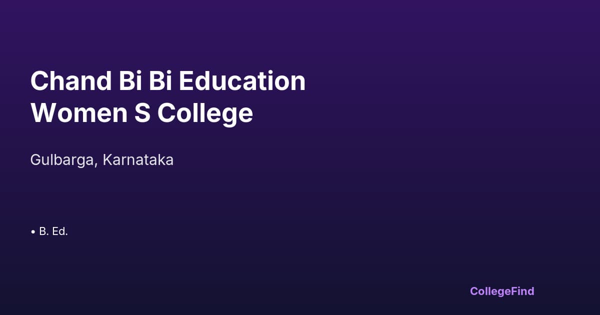 chand bi bi education women s college