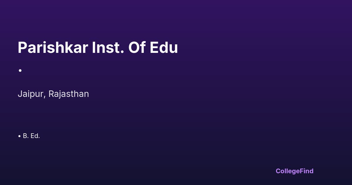 parishkar inst. of edu.