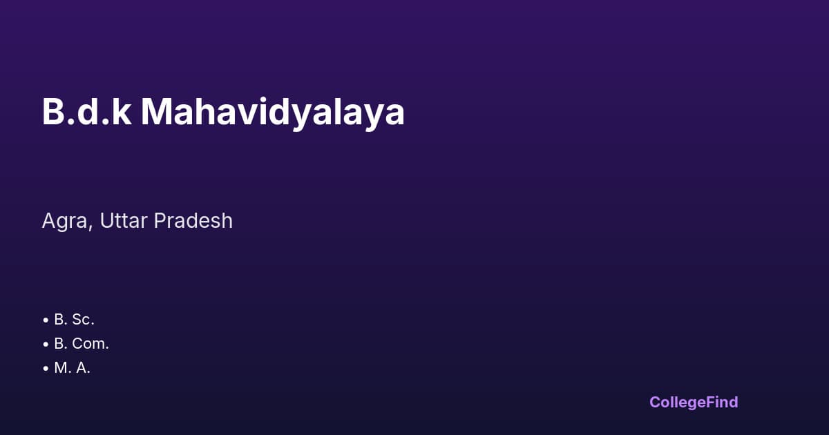 b.d.k mahavidyalaya
