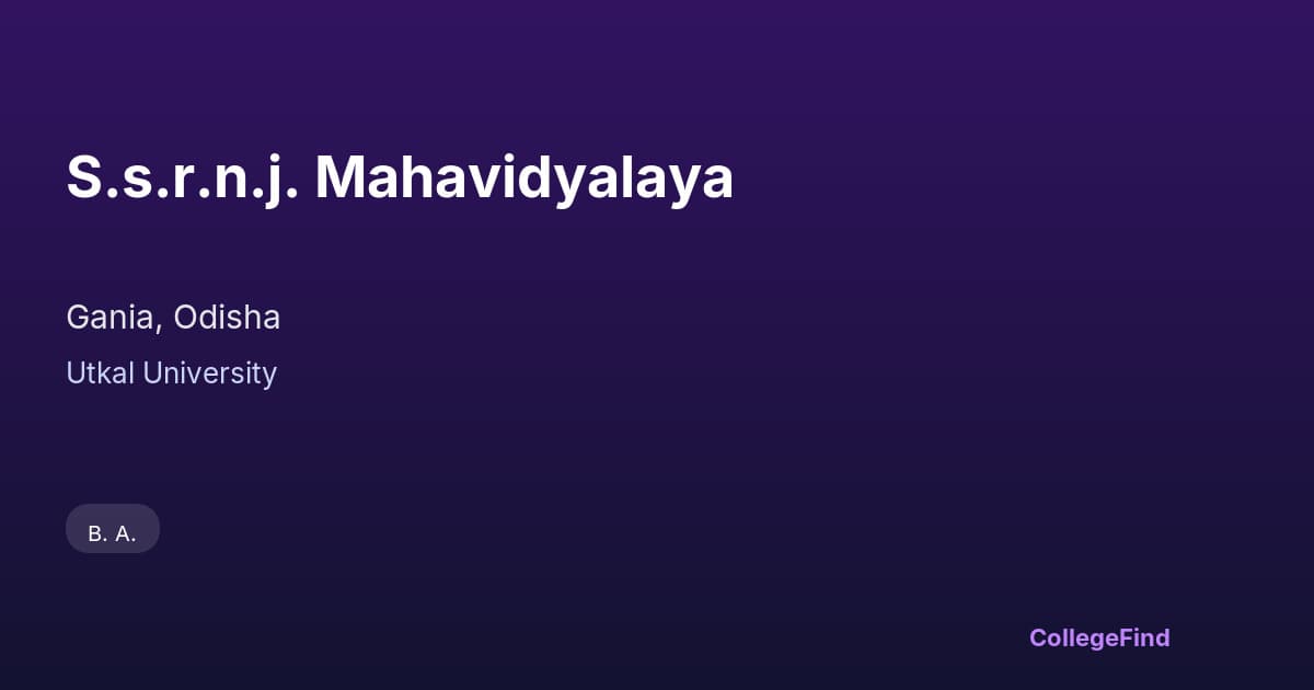 s.s.r.n.j. mahavidyalaya