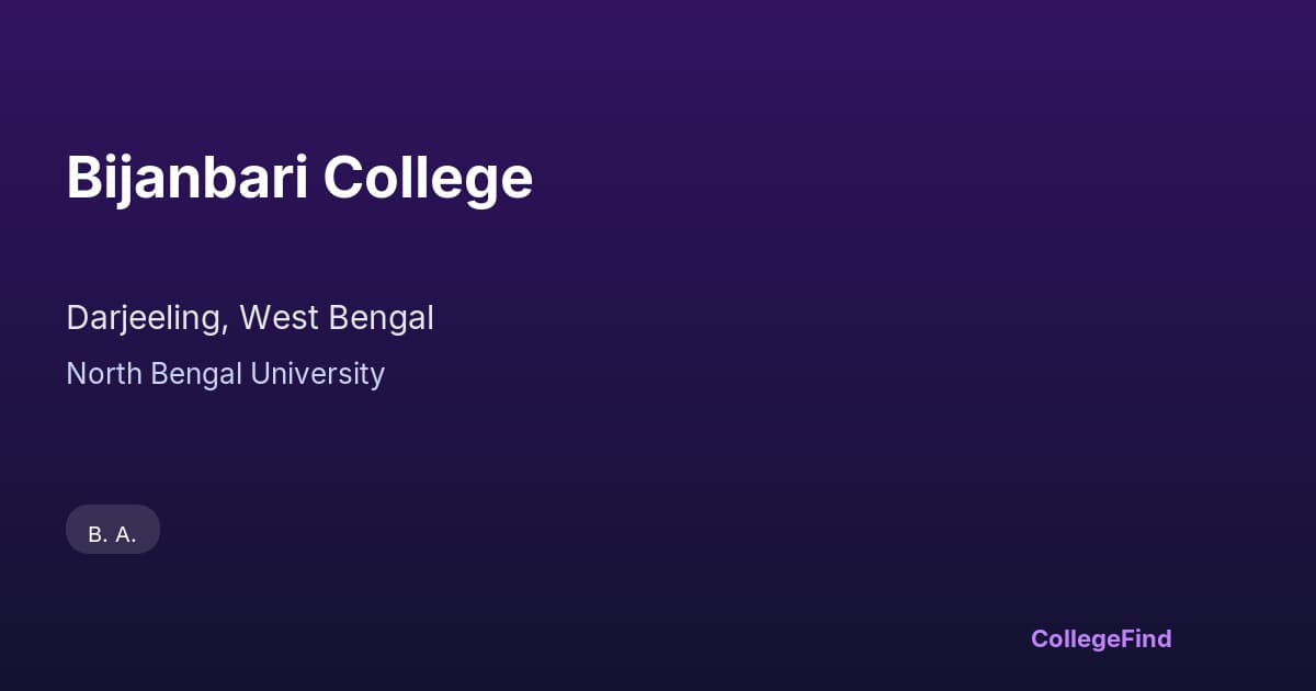 bijanbari college