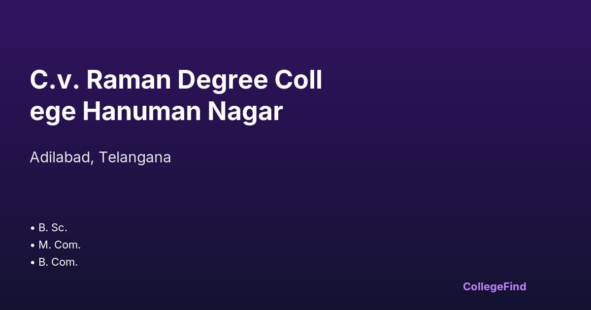 c.v. raman degree college hanuman nagar