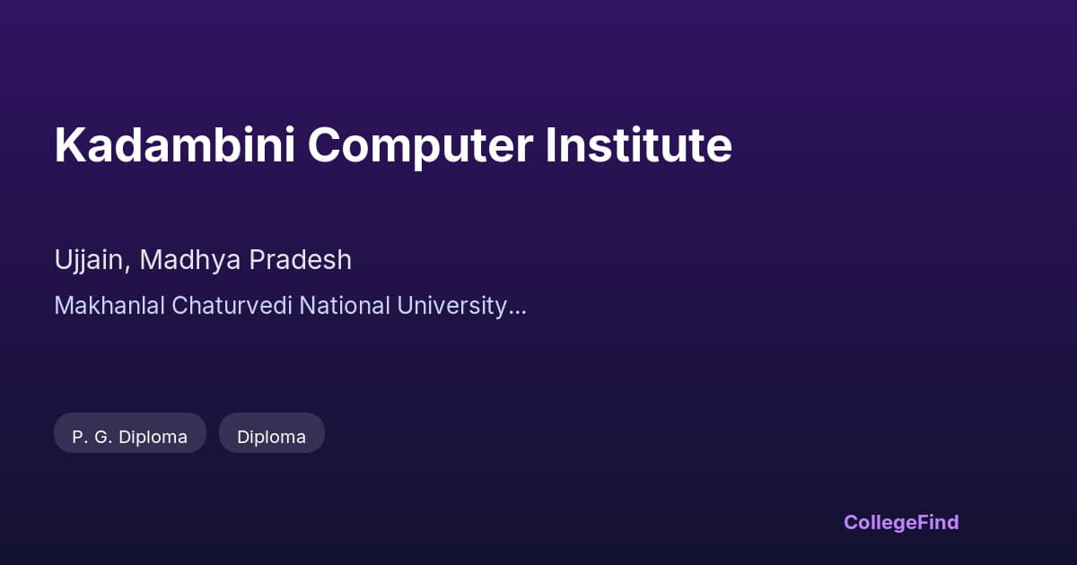 kadambini computer institute