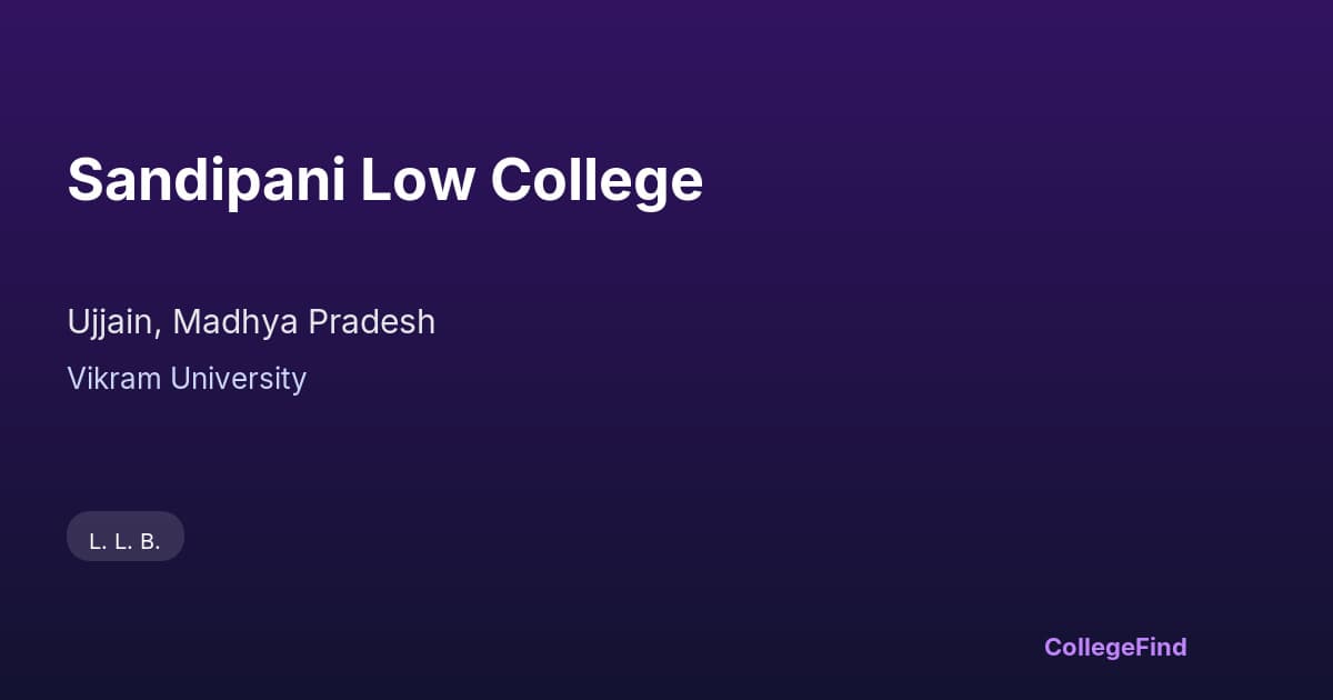 sandipani low college