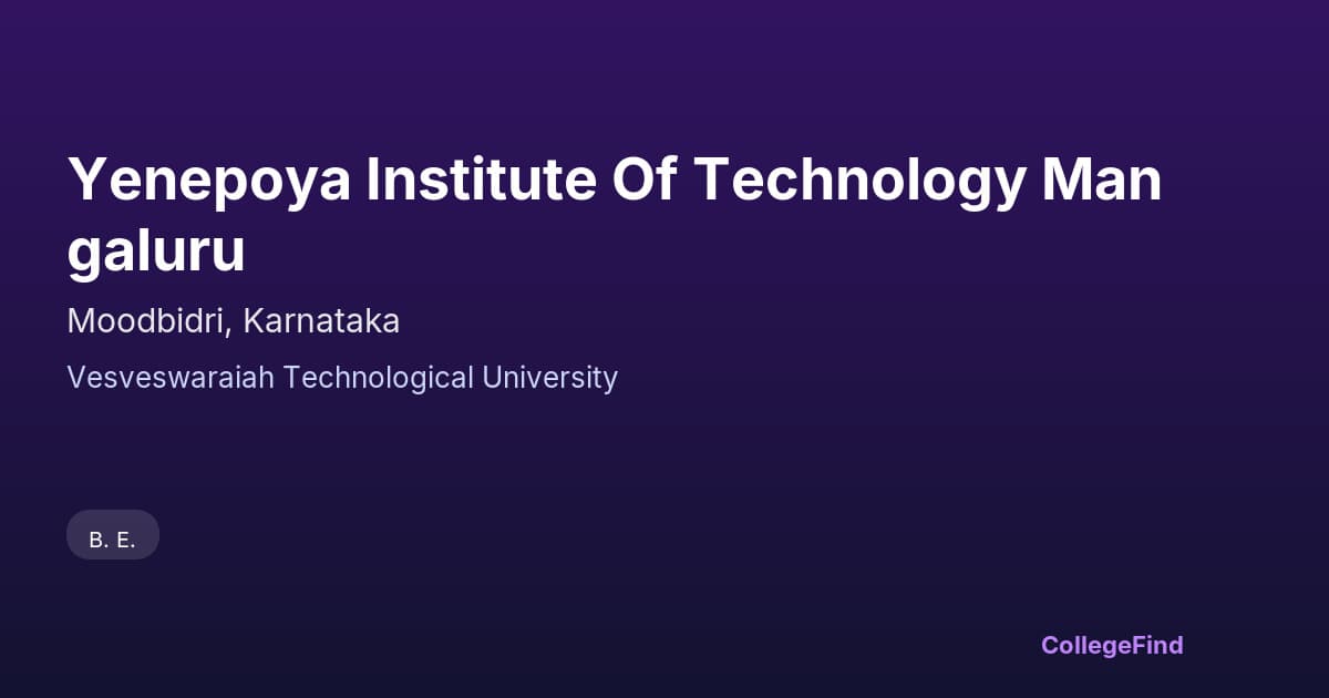 yenepoya institute of technology mangaluru