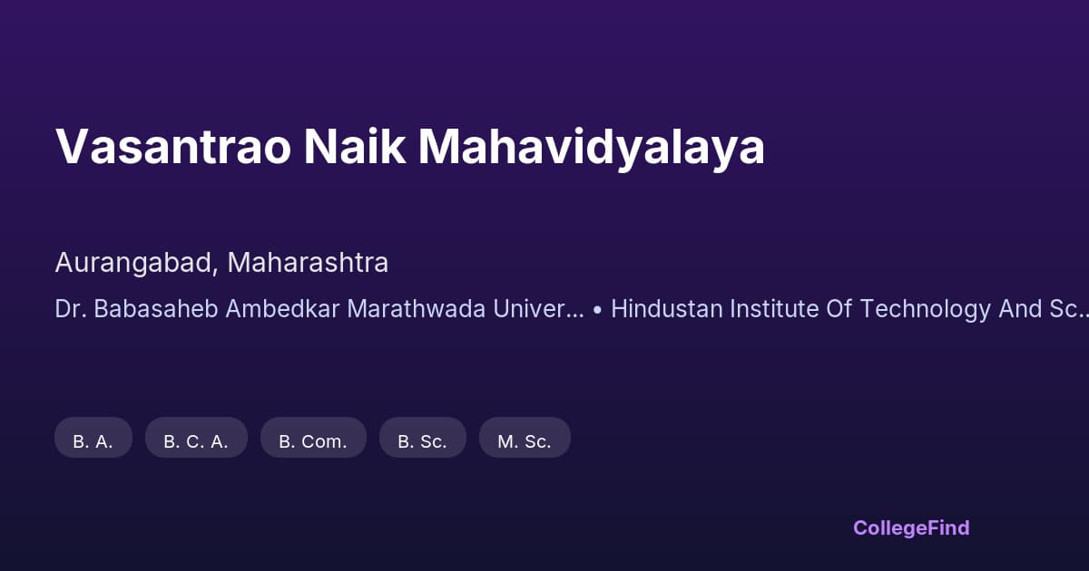 vasantrao naik mahavidyalaya