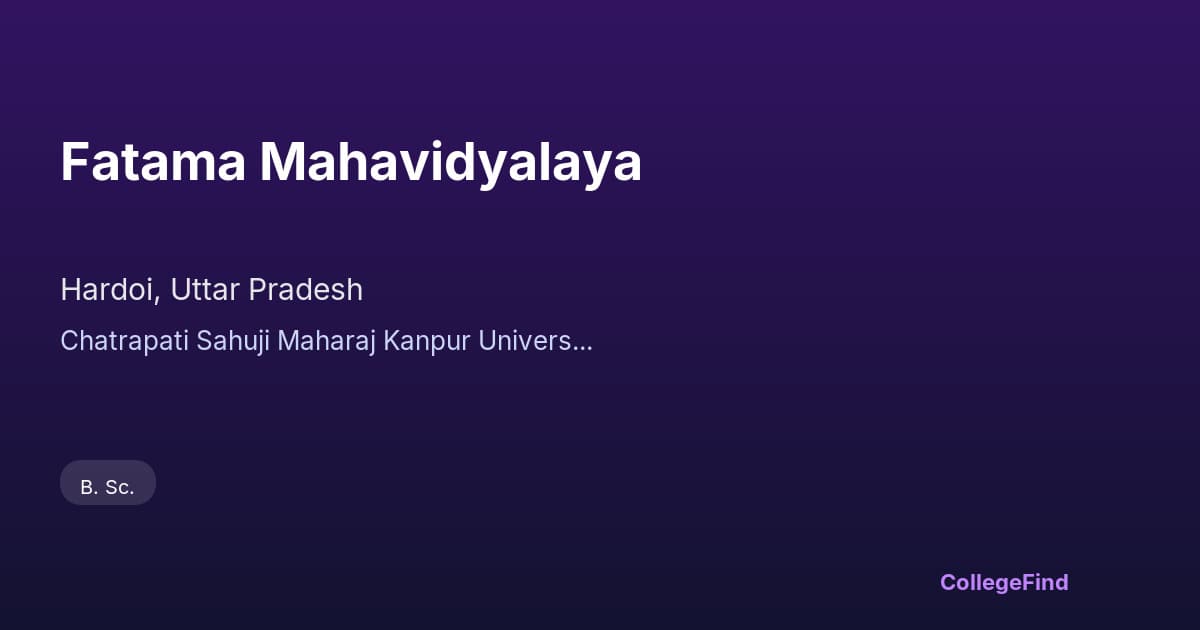 fatama mahavidyalaya