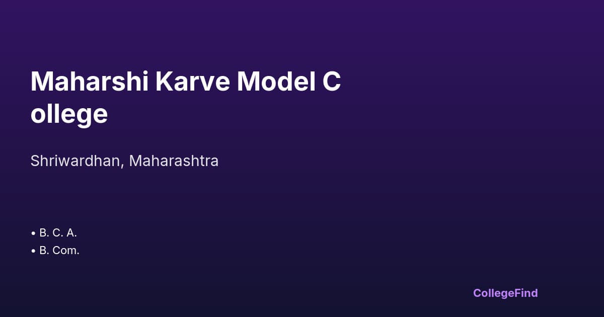 maharshi karve model college