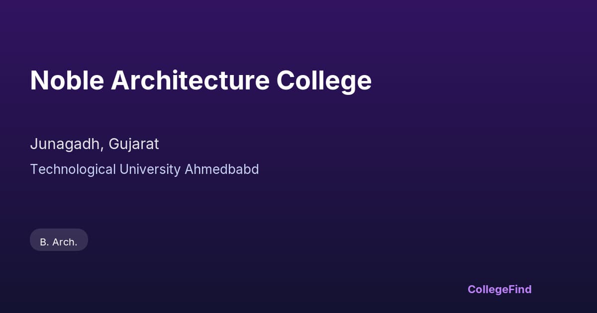 noble architecture college