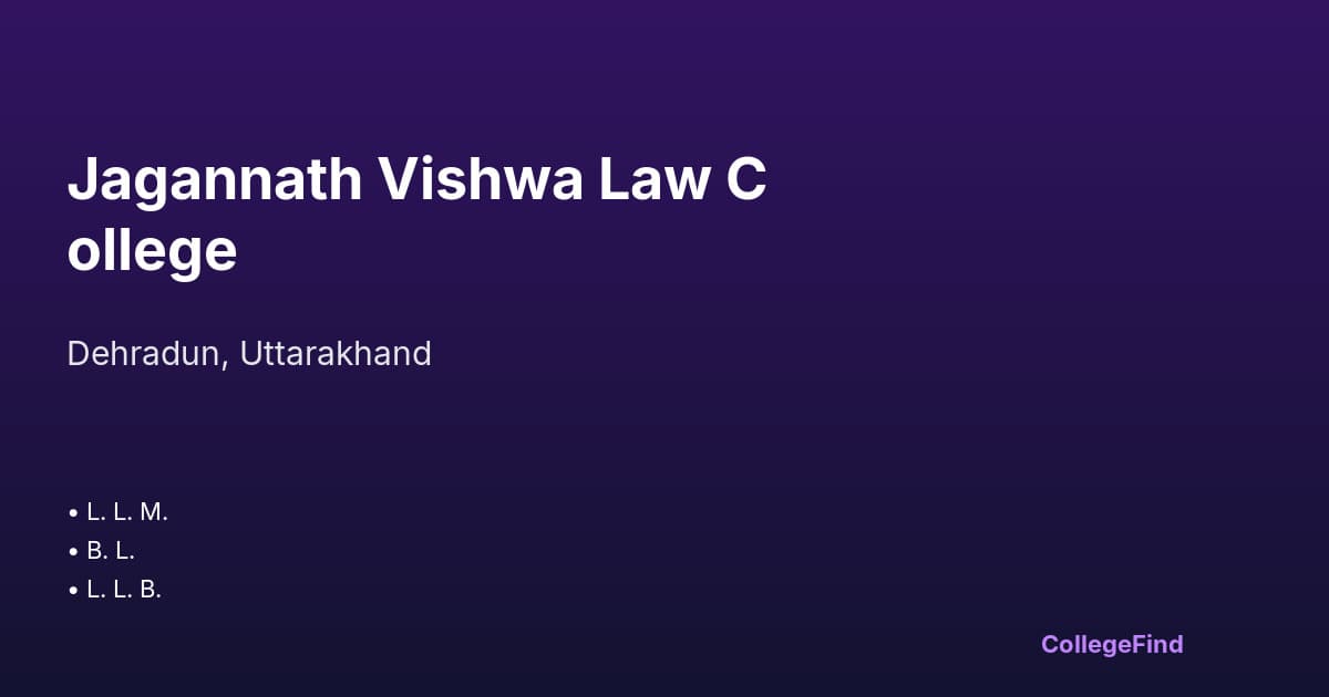 jagannath vishwa law college