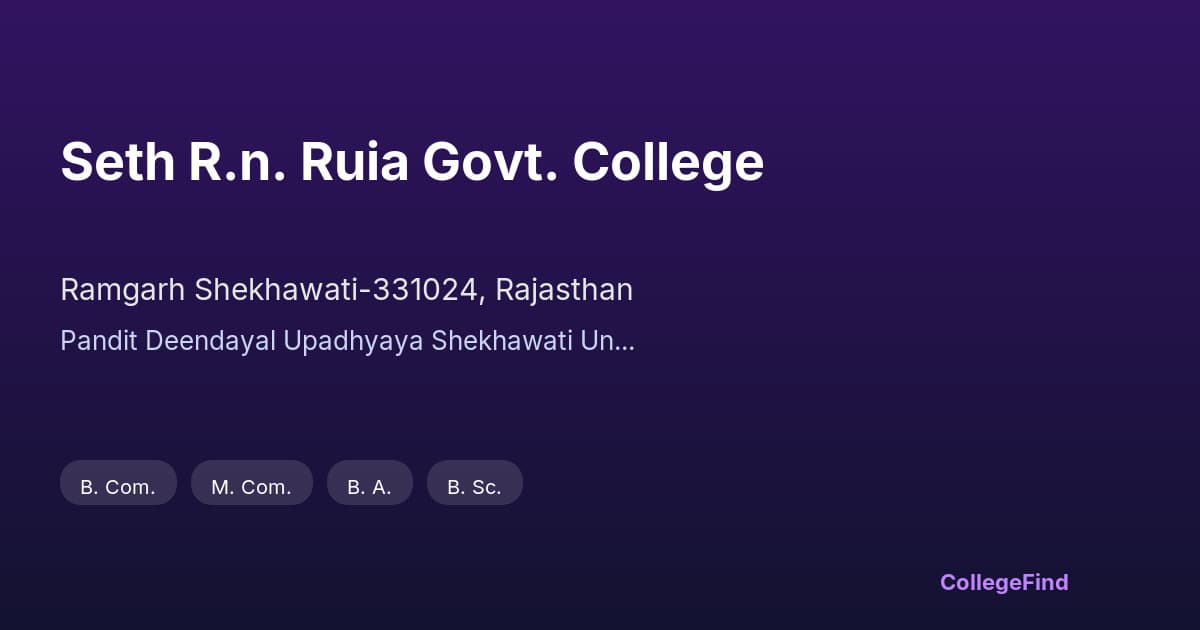 seth r.n. ruia govt. college