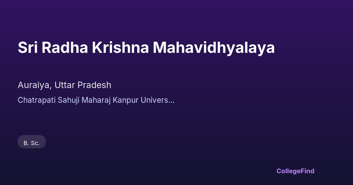 sri radha krishna mahavidhyalaya