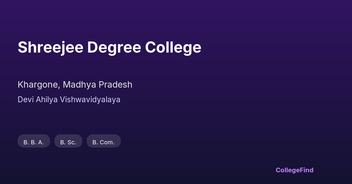 shreejee degree college