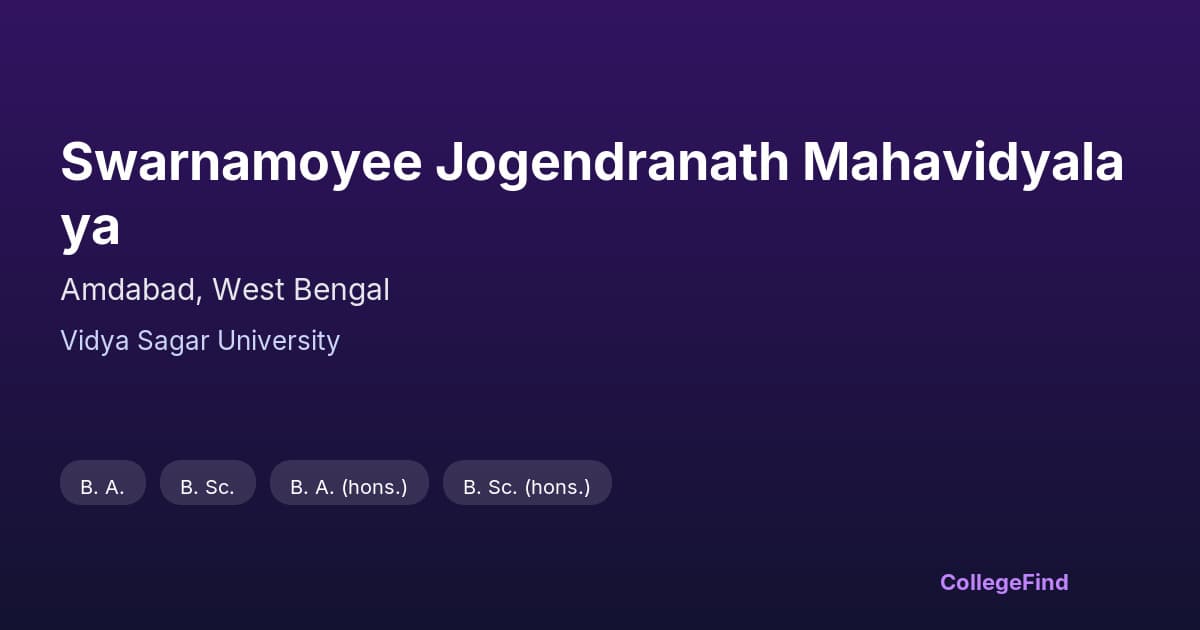 swarnamoyee jogendranath mahavidyalaya