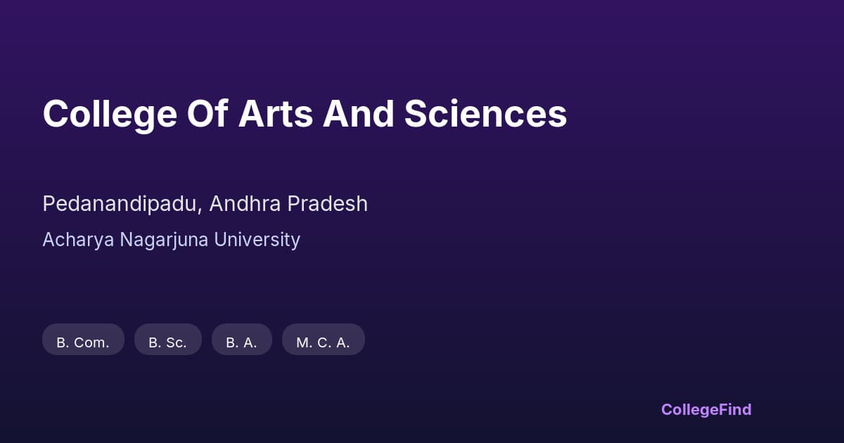 college of arts and sciences