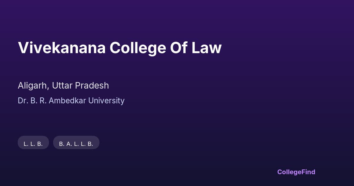 vivekanana college of law