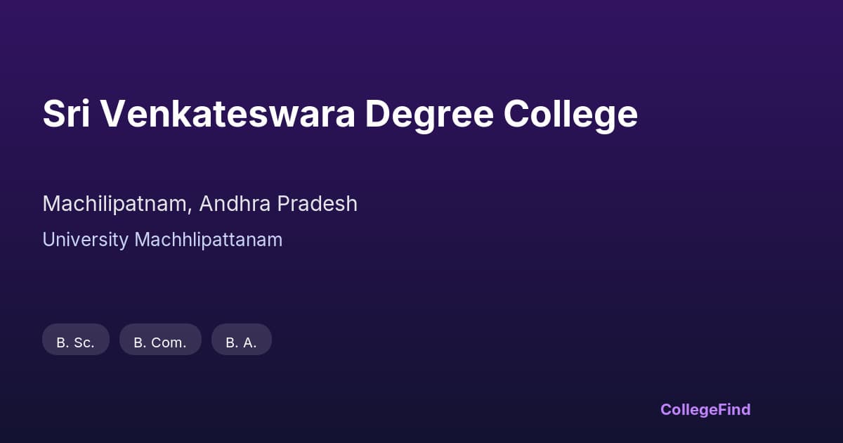 sri venkateswara degree college