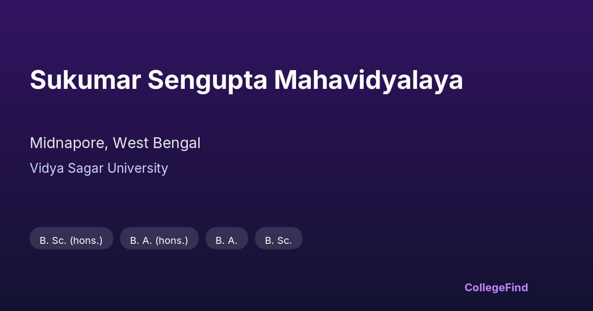 sukumar sengupta mahavidyalaya