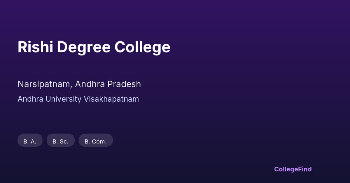 rishi degree college