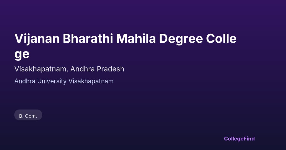 vijanan bharathi mahila degree college