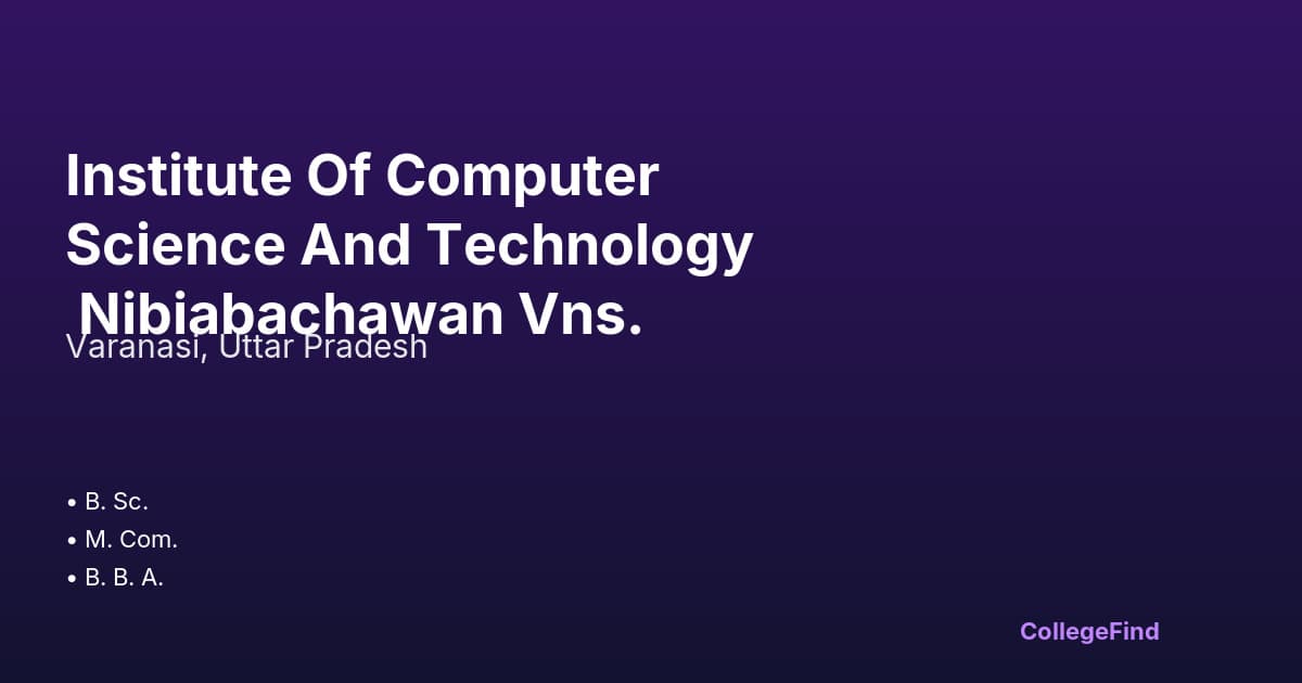 institute of computer science and technology nibiabachawan vns.