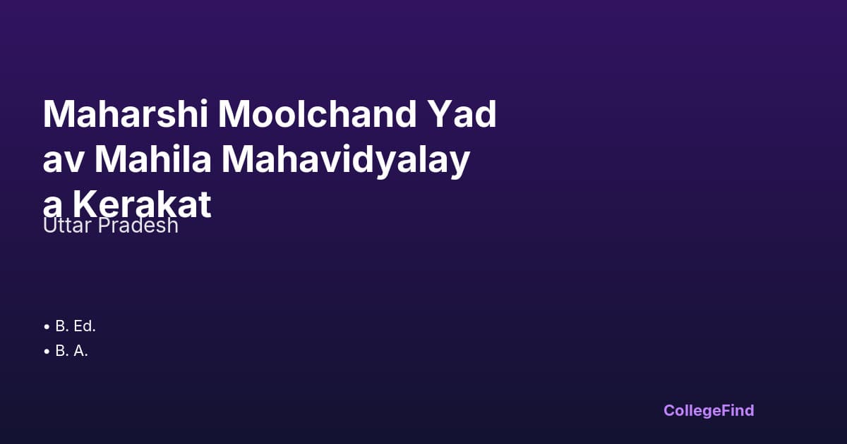 maharshi moolchand yadav mahila mahavidyalaya kerakat
