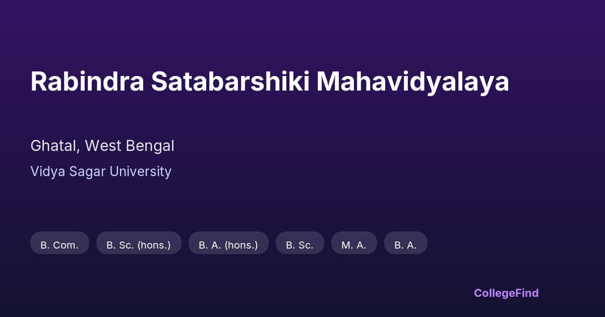 rabindra satabarshiki mahavidyalaya