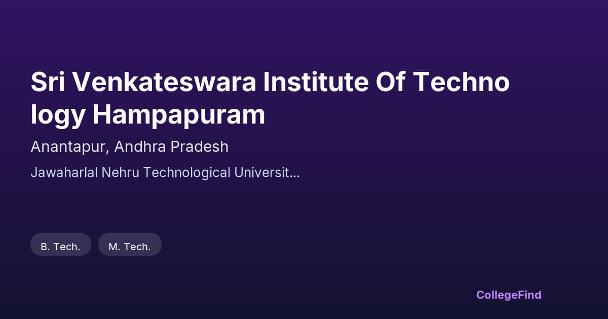 sri venkateswara institute of technology hampapuram