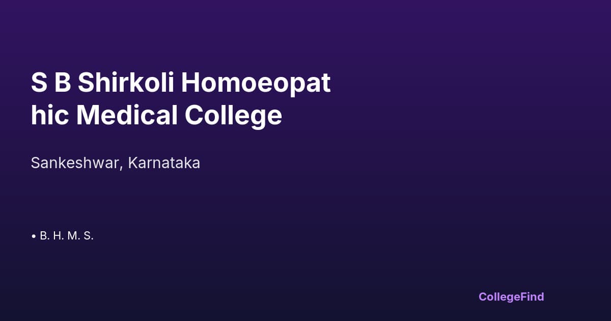 s b shirkoli homoeopathic medical college
