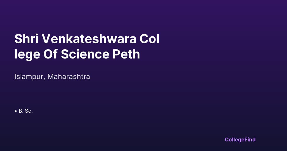 shri venkateshwara college of science peth