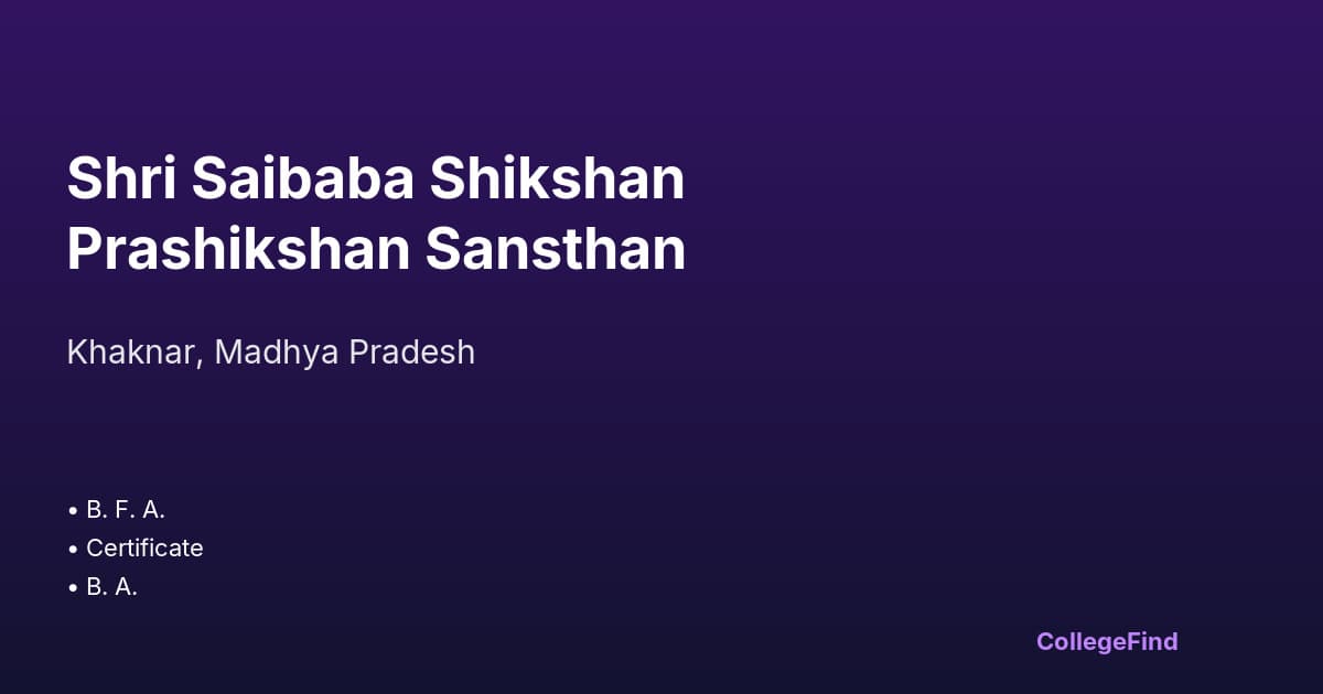shri saibaba shikshan prashikshan sansthan