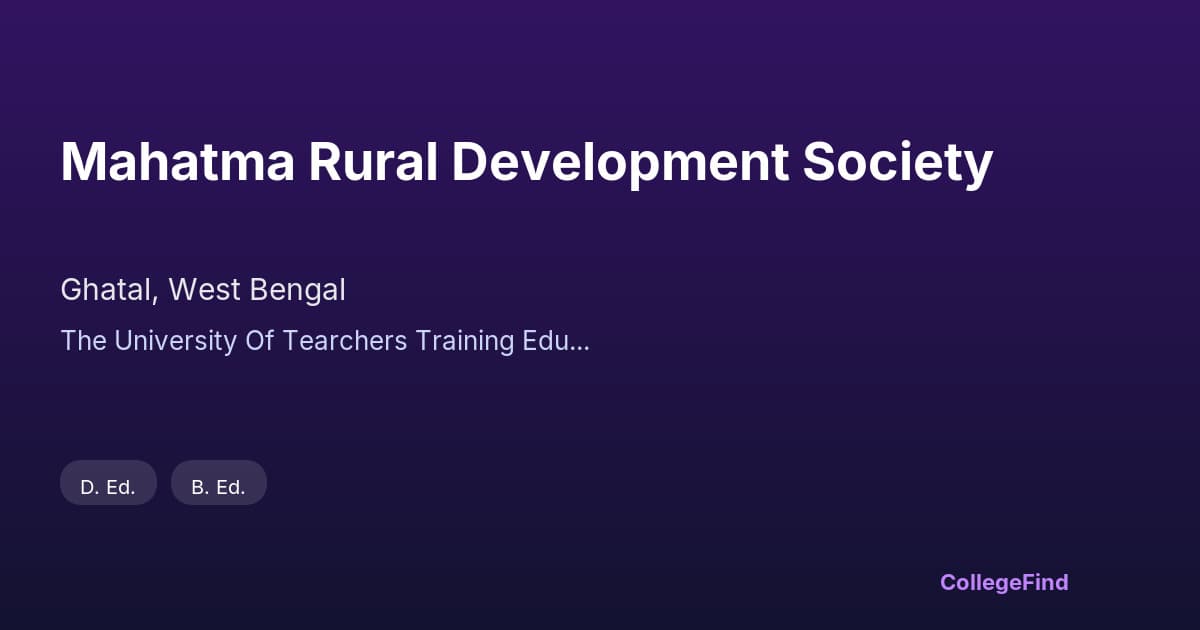 mahatma rural development society