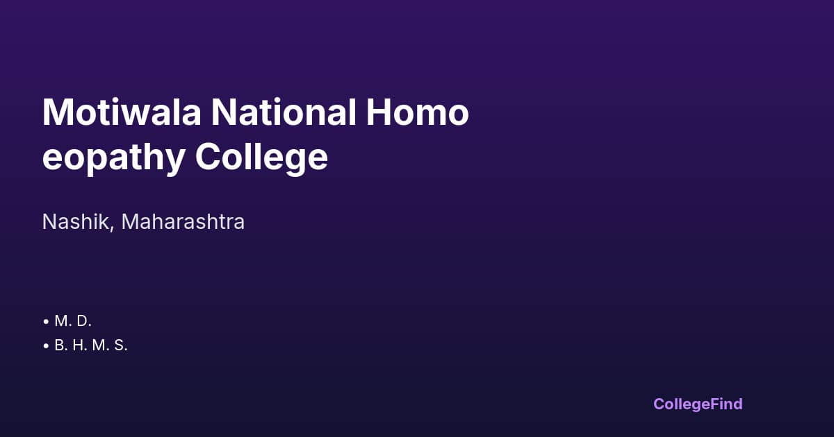 motiwala national homoeopathy college