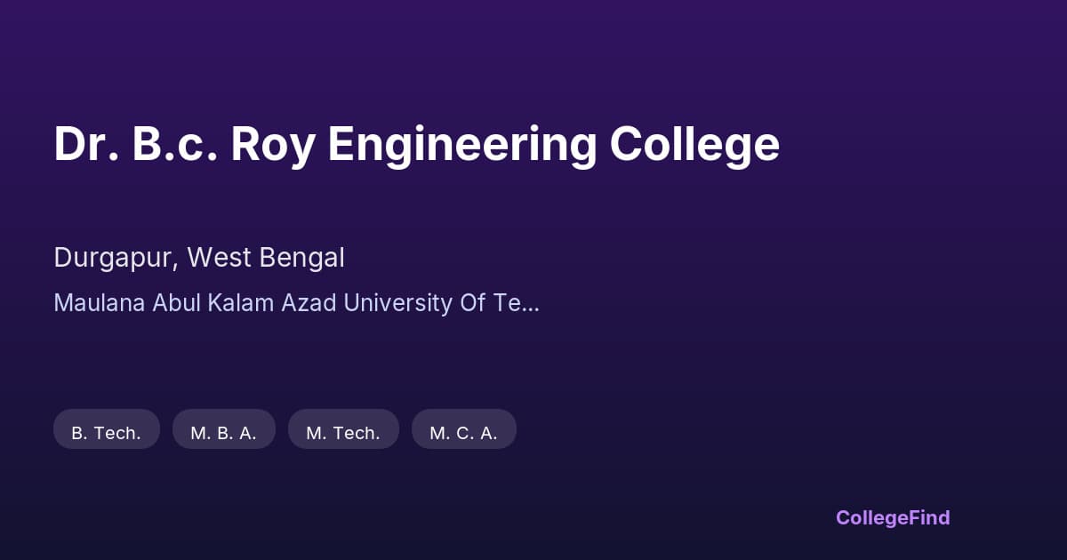 dr. b.c. roy engineering college