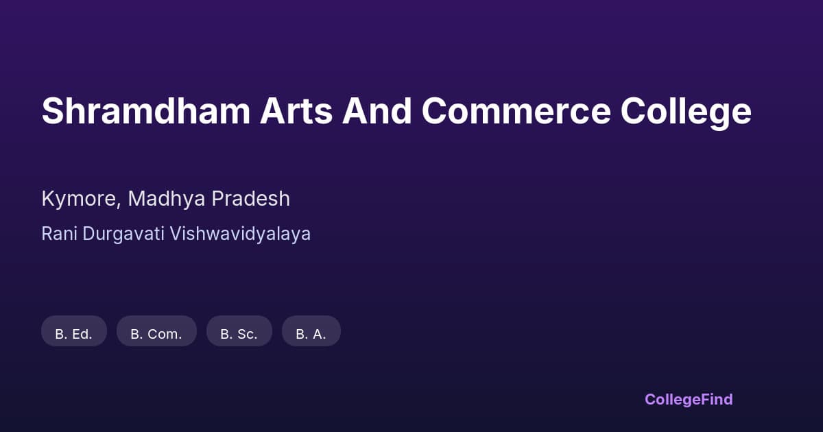 shramdham arts and commerce college