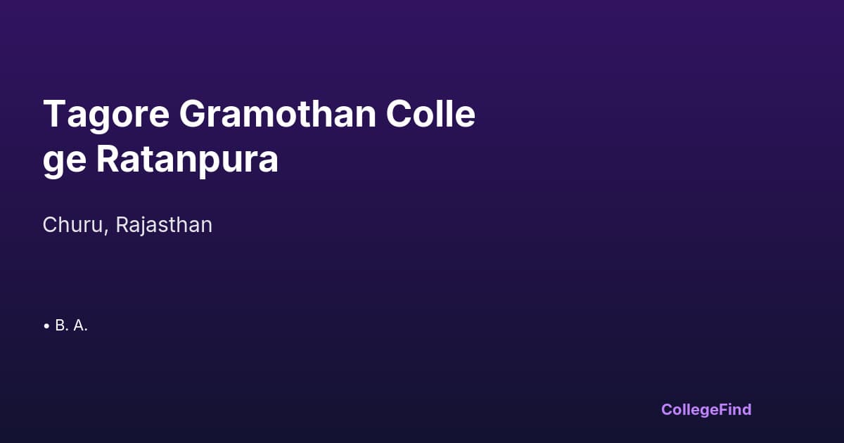 tagore gramothan college ratanpura