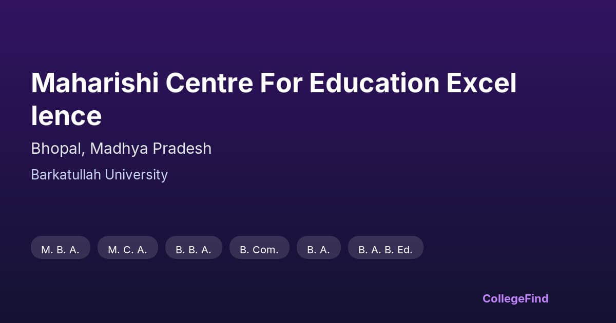 maharishi centre for education excellence