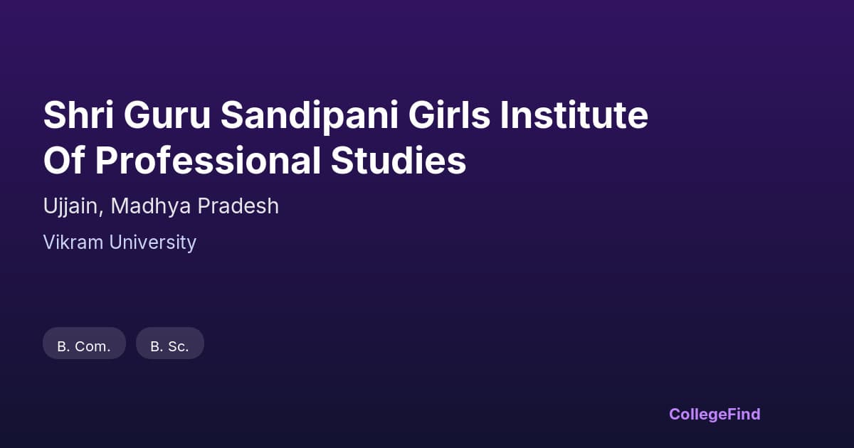 shri guru sandipani girls institute of professional studies